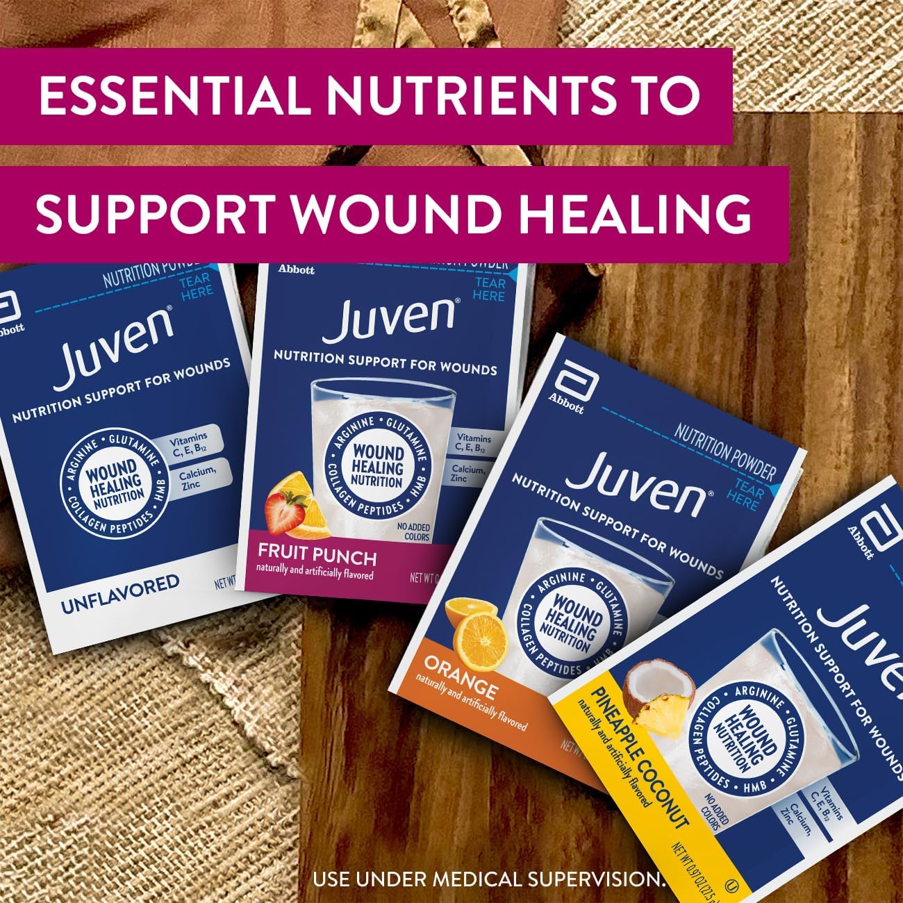 Juven Therapeutic Nutrition Drink Powder Including Collagen Peptides